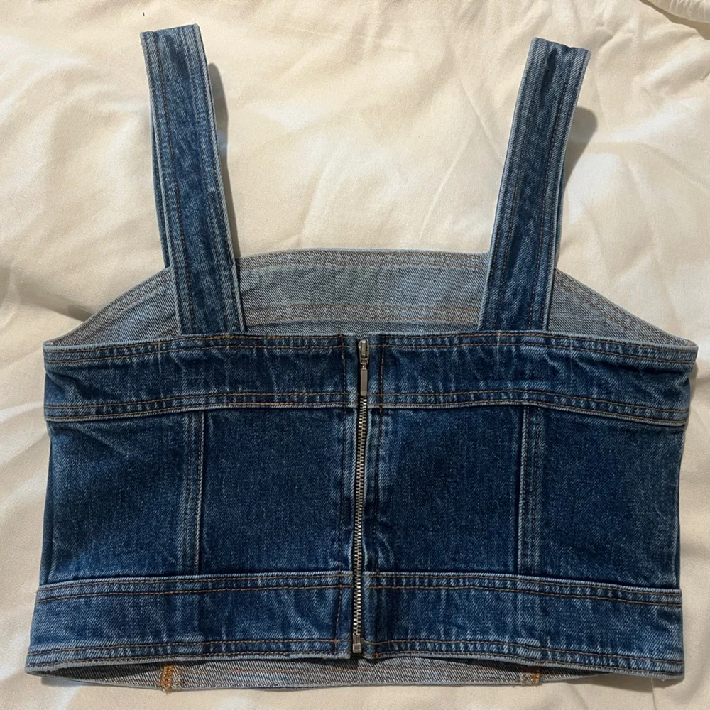 Sézane Hermance Top - blue denim top - Picture 9 of 10